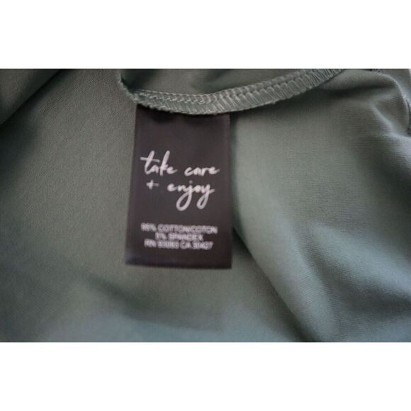 Nic + Zoe F221030 Women's Sz XS Juniper Green Perfect Knit Shirttail Tank Top - Picture 4 of 10